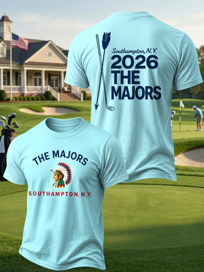 Men's Golf Enthusiast Printed Casual Tops