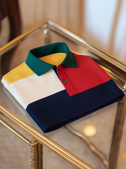 Men's Business Short Sleeve Polo Shirt