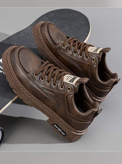 Men's Casual Retro Work Leather Shoes Martin Shoes