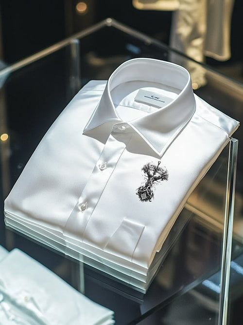 Men's Classic Casual Viking Print Short Sleeve Shirt