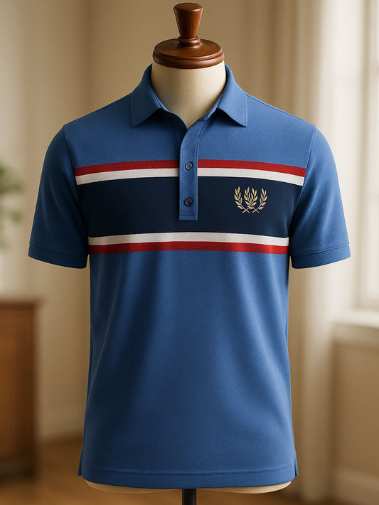 Men's Business Casual Button Short Sleeve Polo Shirt