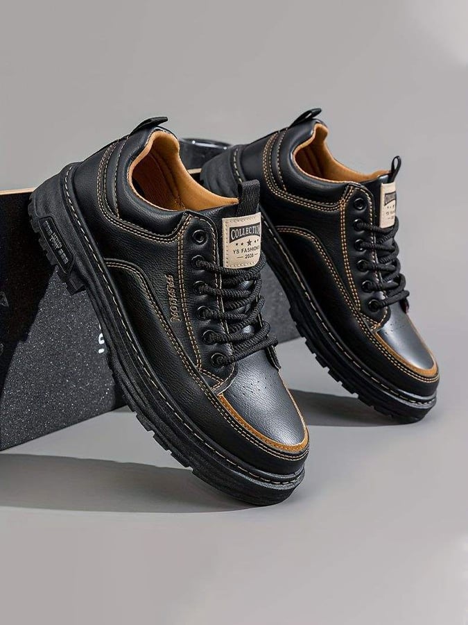 Men's Casual Retro Work Leather Shoes Martin Shoes