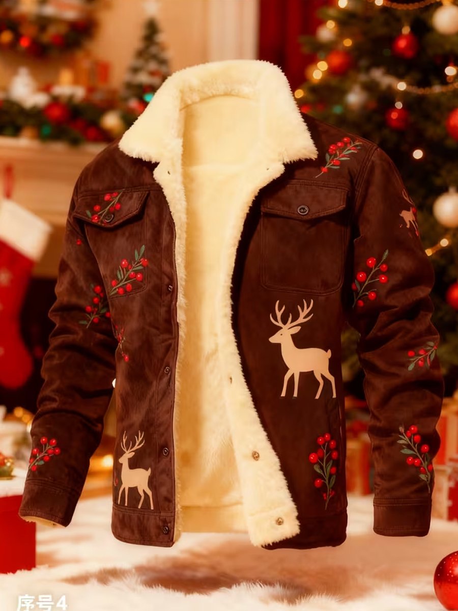 Christmas Reindeer Warm Coat