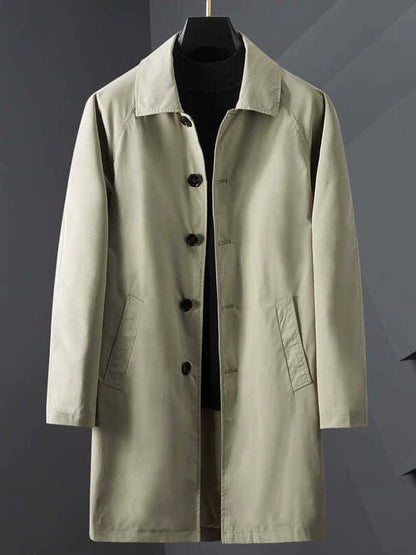 Men's Light Luxury Business Pocket Windbreaker
