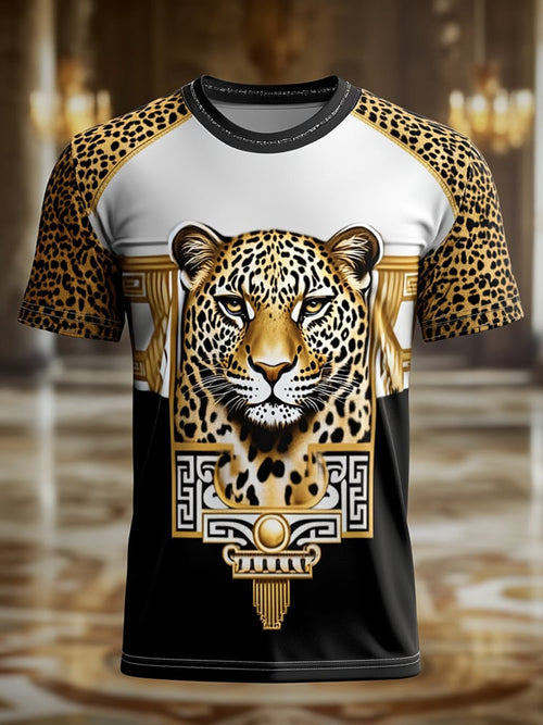 Men's Business Print Short Sleeve T-Shirt