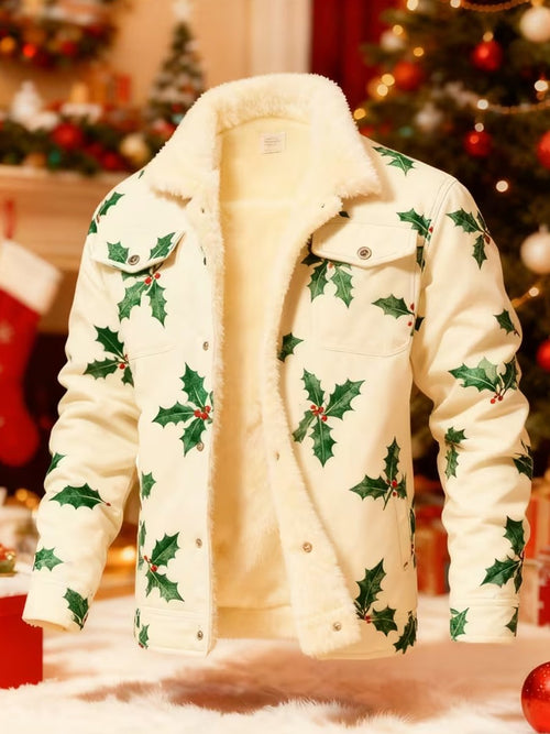 Christmas Holly Warm Coat