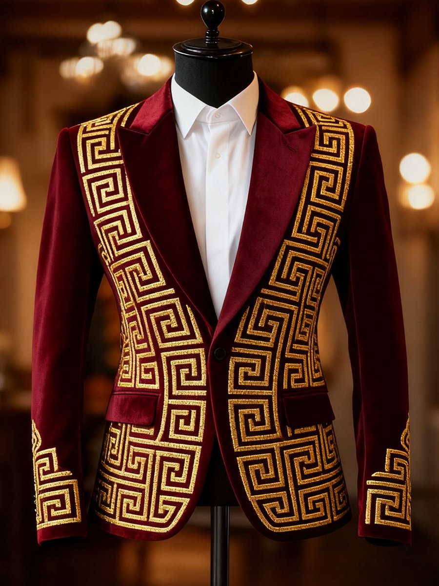 Men's Classic Luxury Lapel Blazer