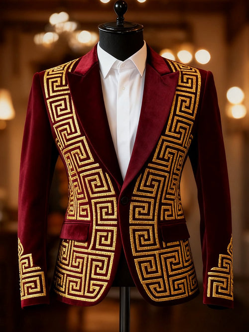 Men's Classic Luxury Lapel Blazer