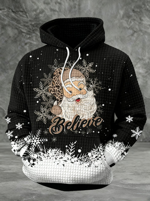 Men's Casual Christmas Print Knit Sweatshirt