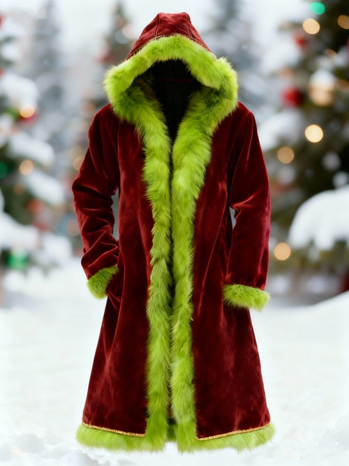 Men's Christmas Holiday Light-up Plush Coat