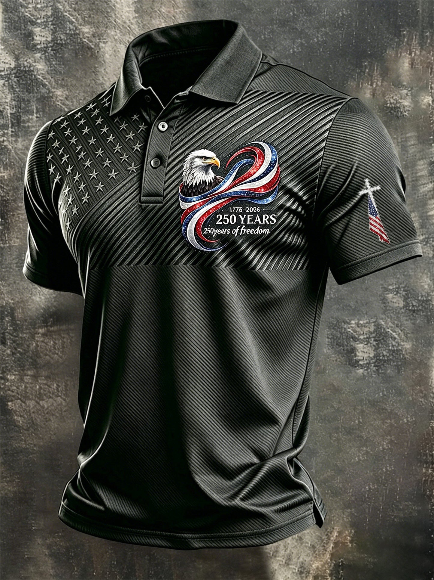 Men's U.S. 250th Anniversary Printed Polo Shirt