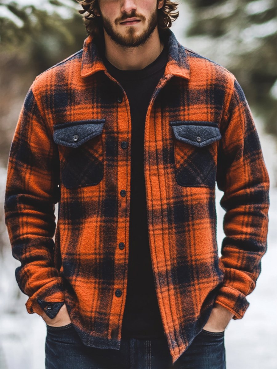 Men's Casual Striped Jacket
