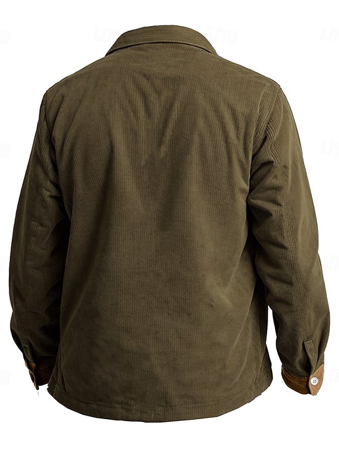 Men's Vintage Western Corduroy Shirt