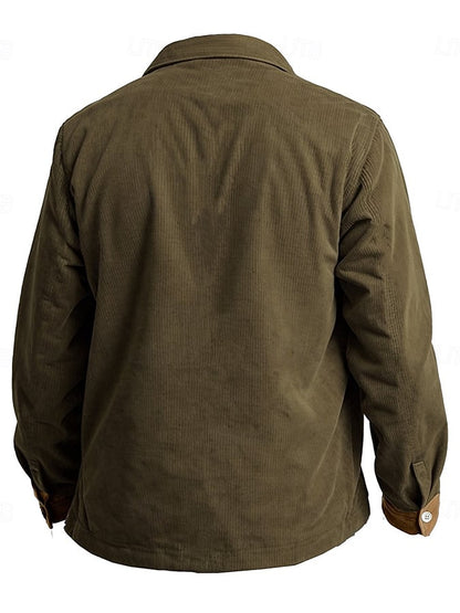 Men's Vintage Western Corduroy Shirt