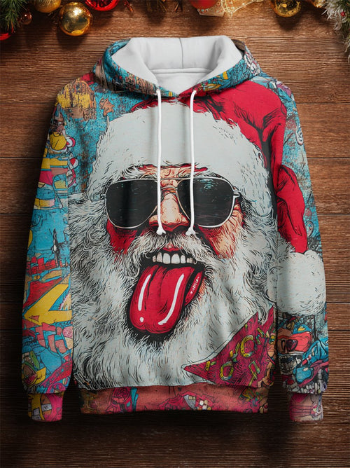 Men's Retro Santa Claus Hoodie