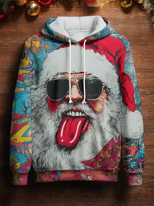 Men's Retro Santa Claus Hoodie