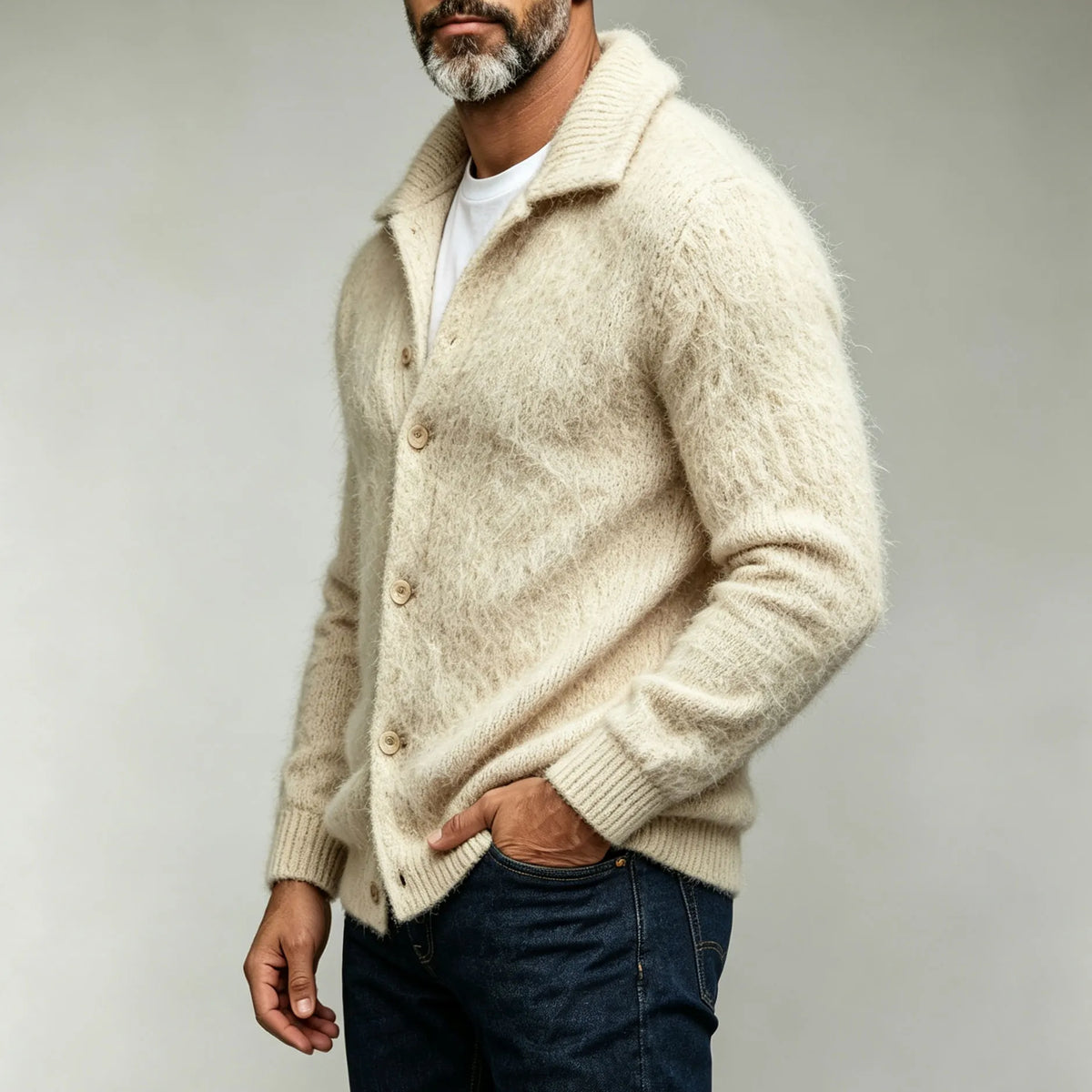 Casual Men's Knit Cardigan