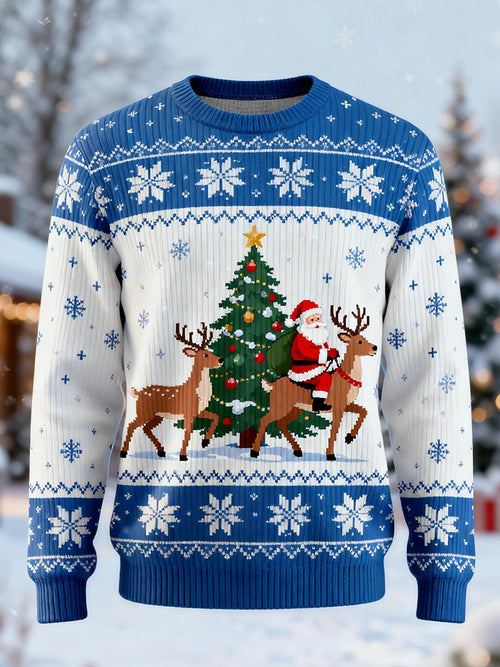 Men's Casual Fun Christmas Art Ugly Sweater