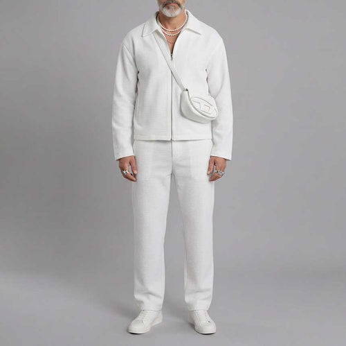 Men's Solid-Color Jacket Sets