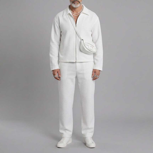 Men's Solid-Color Jacket Sets