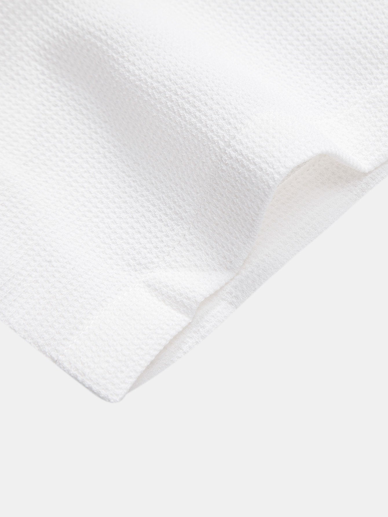 Waffle Textured Stand Collar Shirt