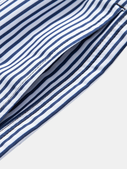 Stripe Print Swim Shorts