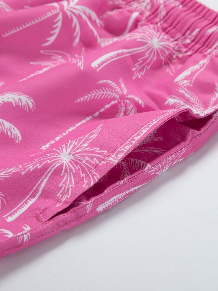 Palm Tree Print Swim Shorts