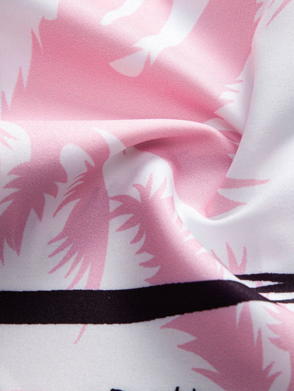 Palm Tree Print Swim Shorts