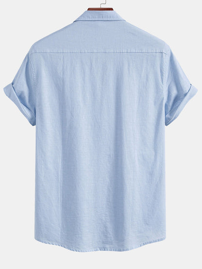 Linen Pocket Button Up Shirt