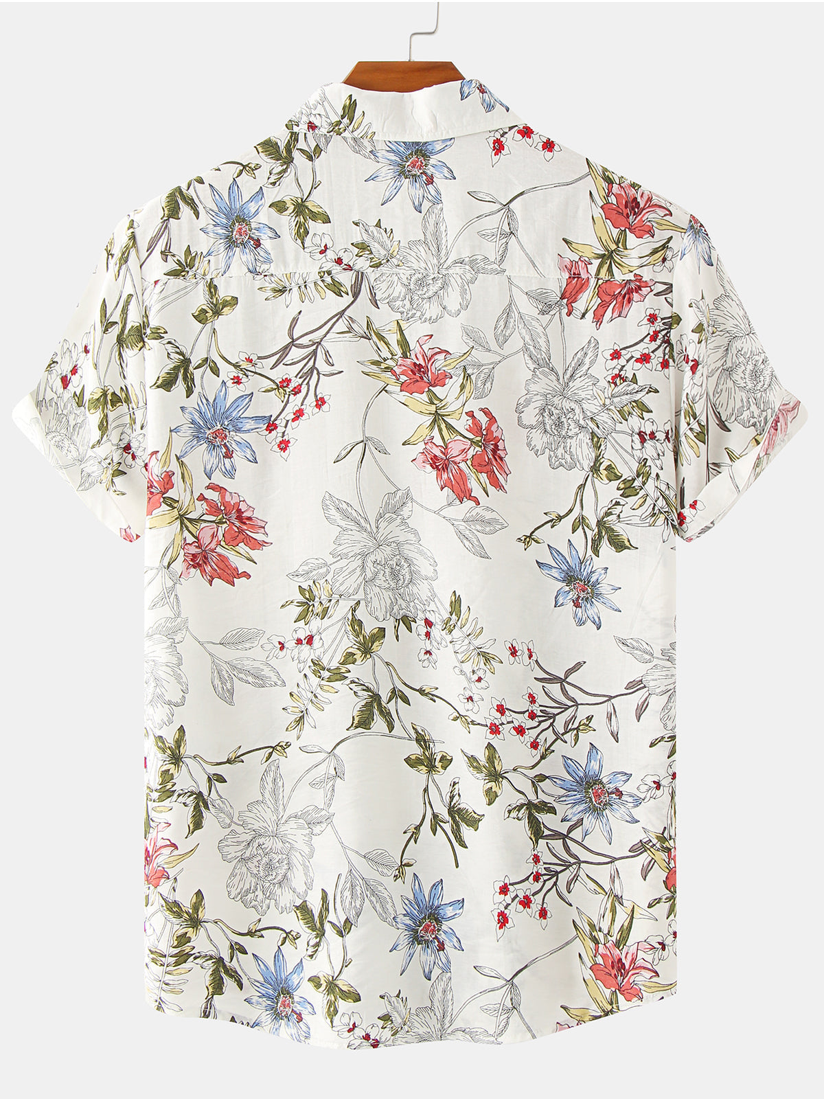 Men's Summer Floral Vintage Hawaiian Short Sleeve Shirt