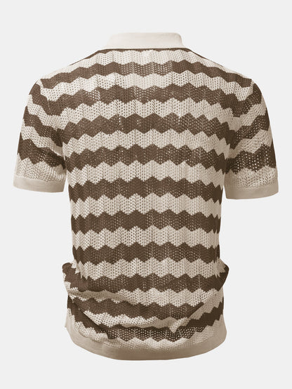 Wave Crochet Shirt