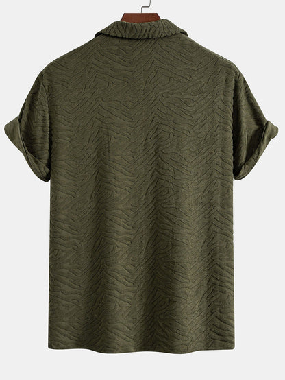 Animal Texture Terry Cuban Shirt