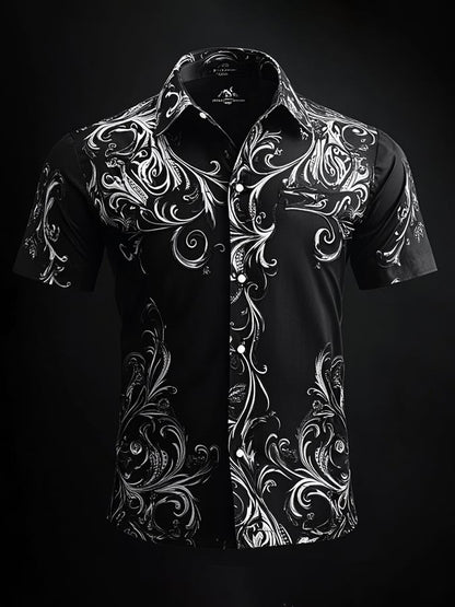 Men's Casual Vintage Brogue Shirt