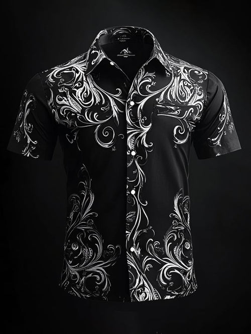 Men's Casual Vintage Brogue Shirt