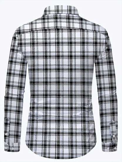 Men's Plaid Business Casual Shirt