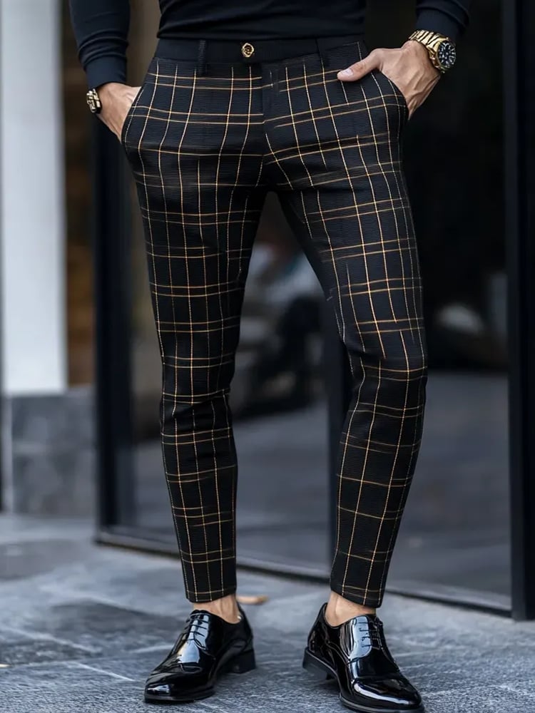 Men's Casual Luxury Suit Trousers