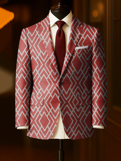Men's Business Casual Large Pocket Notch Lapel Blazers