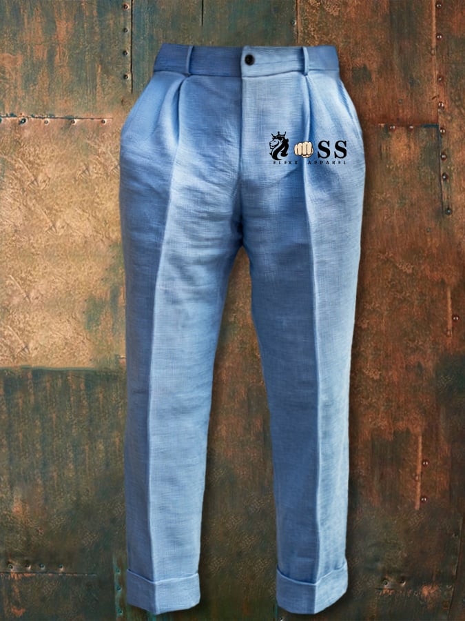 Men's Casual Business All-Match Textured Trousers