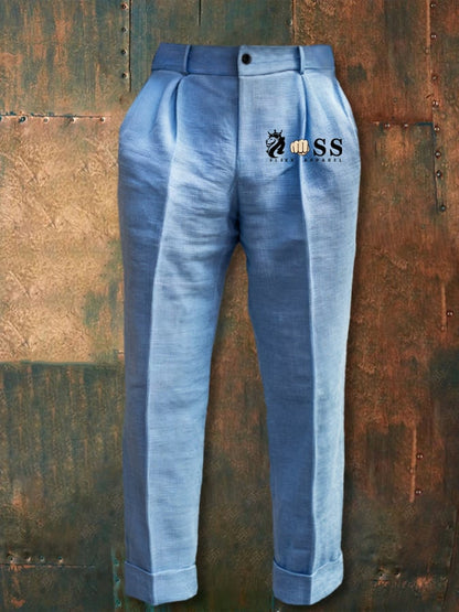 Men's Casual Business All-Match Textured Trousers
