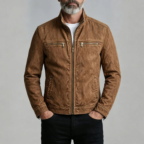 Men's Casual Vintage Long-Sleeve Jacket