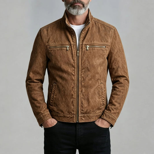 Men's Casual Vintage Long-Sleeve Jacket