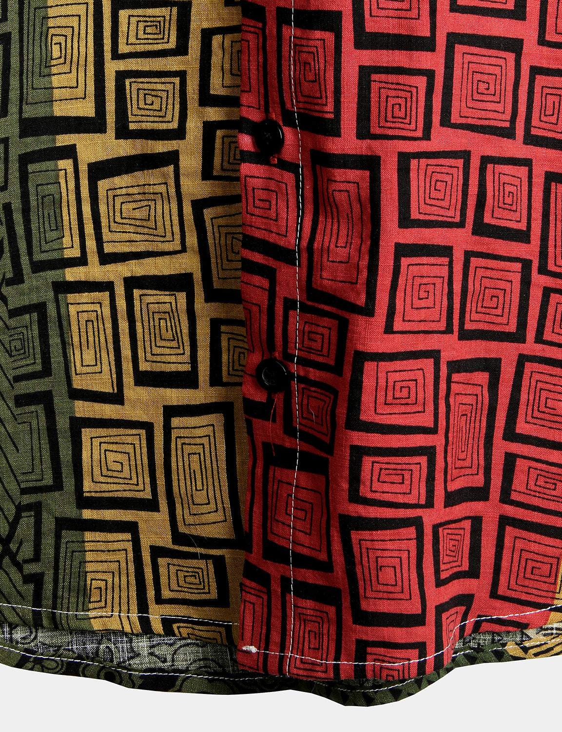 Men's Geometric Print Beach Short Sleeve Shirt