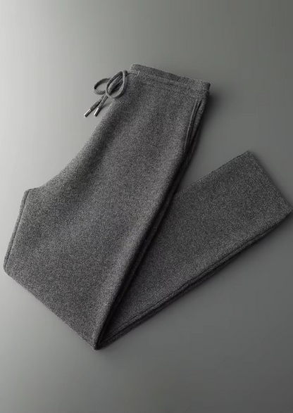 Pure Extra-Fine Merino Wool Dark Gray Savro Set