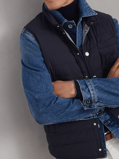Men's Vintage Pleated Cotton Casual Cotton Vest
