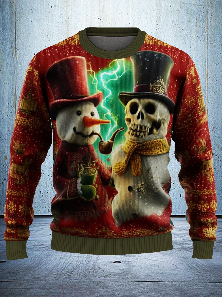 Retro Snowman Christmas Ugly Sweatshirt