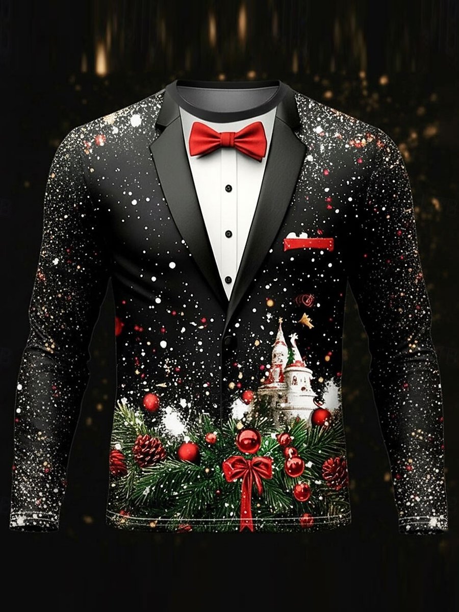 Christmas Men's Dress Long-Sleeve T-Shirt