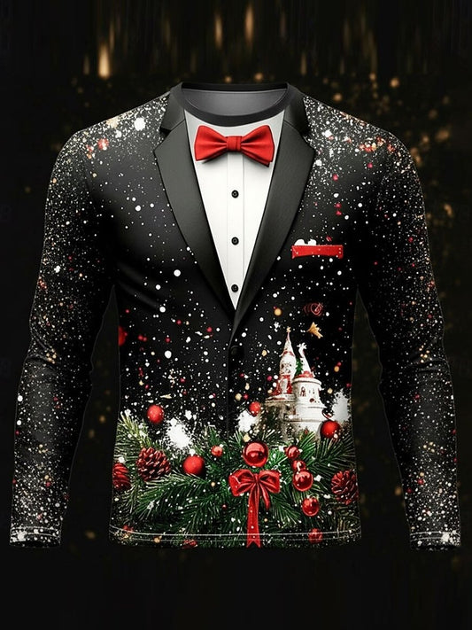 Christmas Men's Dress Long-Sleeve T-Shirt