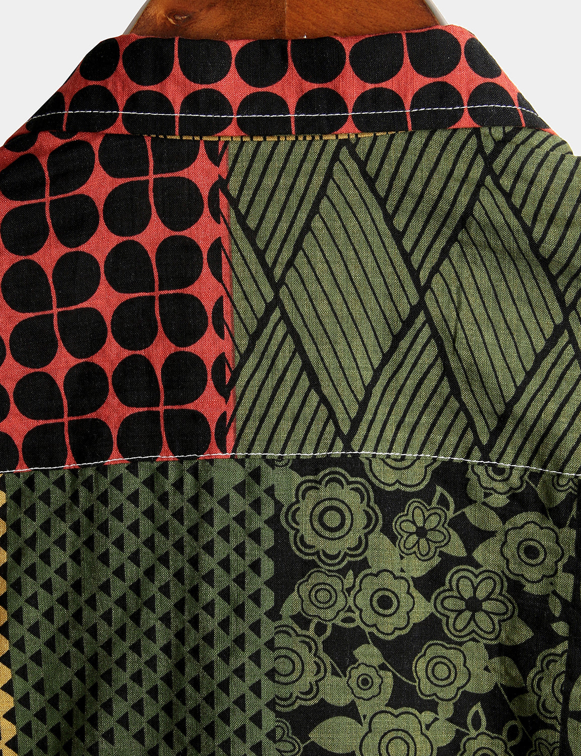 Men's Geometric Print Beach Short Sleeve Shirt