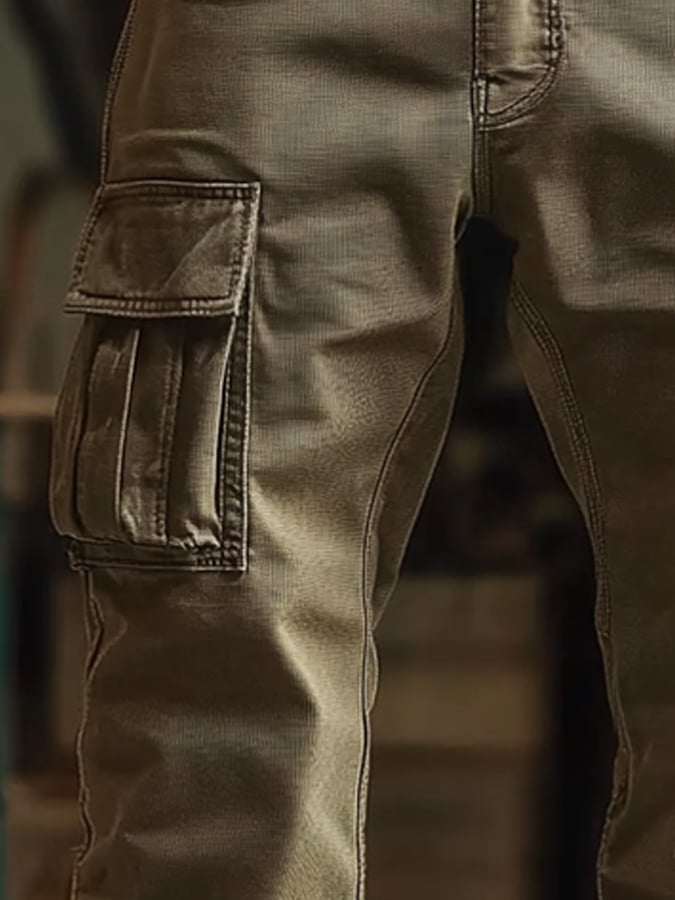Men's Retro Outdoor Functional Overalls