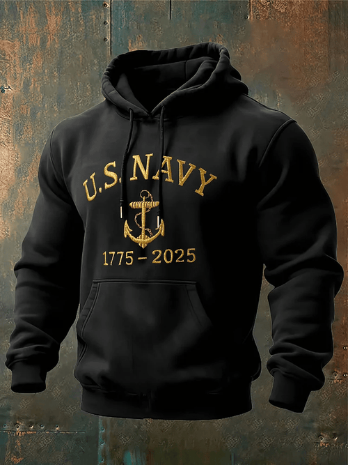 Men's US Veteran Print Hoodie